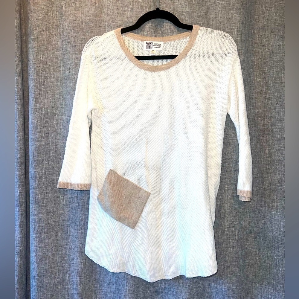WOMEN'S Cotton Country by Parkhurst Sweater Small  NWOT